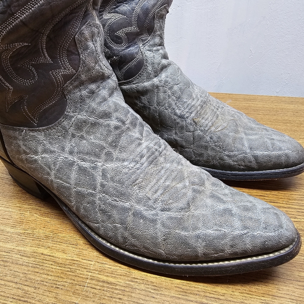 Mens 10 D Dan Post Elephant Cowboy Boots
